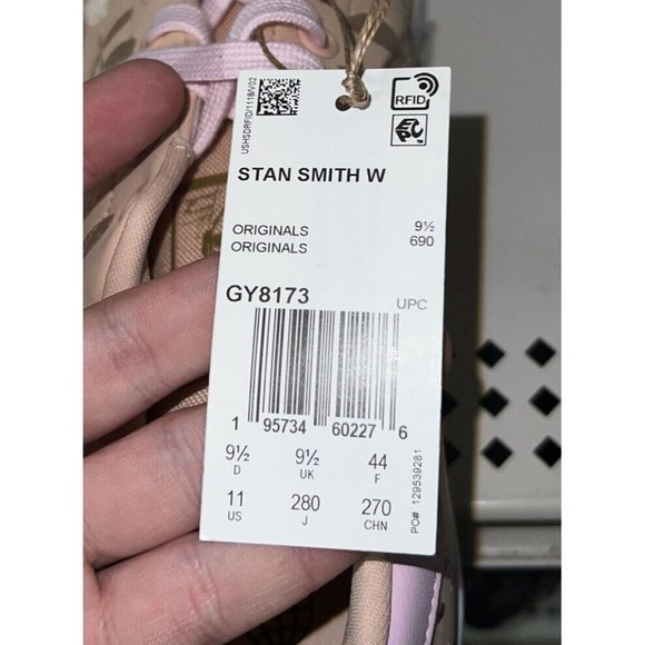 Adidas Stan Smith Plant Appreciation Day Womens Athletic Shoes Sneakers Size 11 - Picture 8 of 9